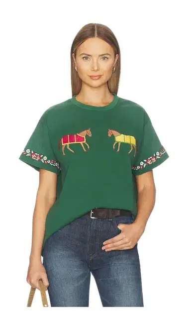 Found Embroidered Horse Equine Tee | Thumbnail 1