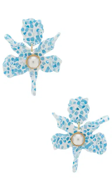Lele Sadoughi Small Pearl Lily Earrings | Thumbnail 1 Lele Sadoughi Small Pearl Lily Earrings | Thumbnail 1