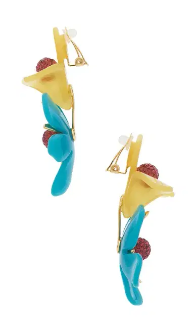 Lele Sadoughi Bouquet Paradis Clip-on Earrings | Thumbnail 2