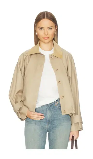 RÓHE Suede Collar Blouson Jacket | Thumbnail 1 RÓHE Suede Collar Blouson Jacket | Thumbnail 1