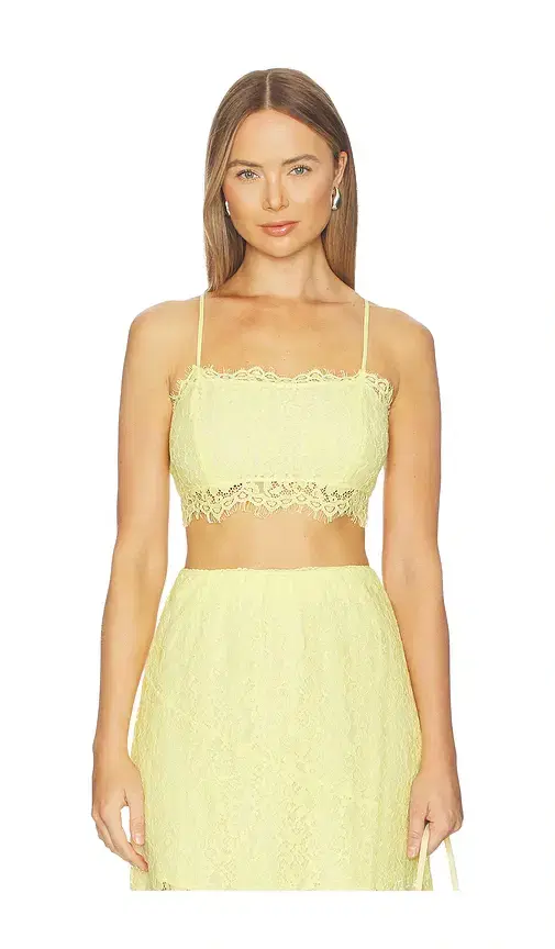 CAMI NYC Sofie Lace Cropped Camisole