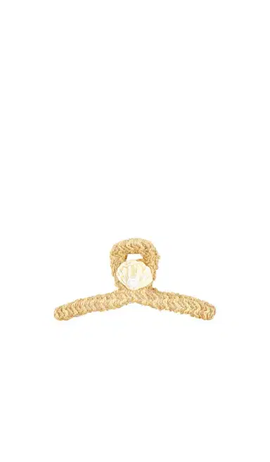 Lele Sadoughi Raffia Shell Claw Clip | Thumbnail 2 Lele Sadoughi Raffia Shell Claw Clip | Thumbnail 2