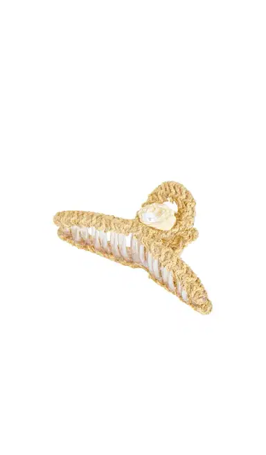Lele Sadoughi Raffia Shell Claw Clip | Thumbnail 1 Lele Sadoughi Raffia Shell Claw Clip | Thumbnail 1