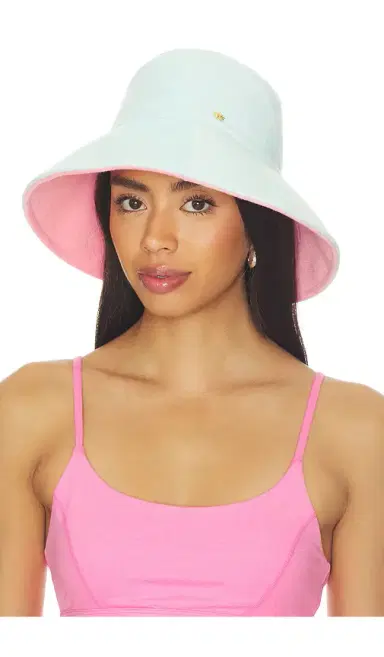 Lele Sadoughi Reversible Terry Long Brim Bucket Hat | Thumbnail 2