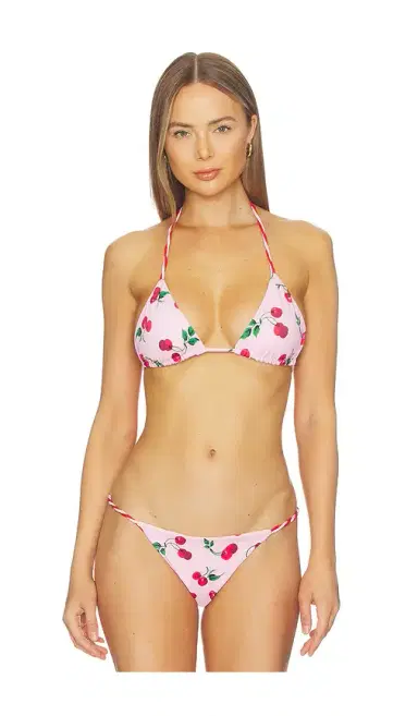 Leslie Amon Ruby Twisted Bikini Top | Thumbnail 1