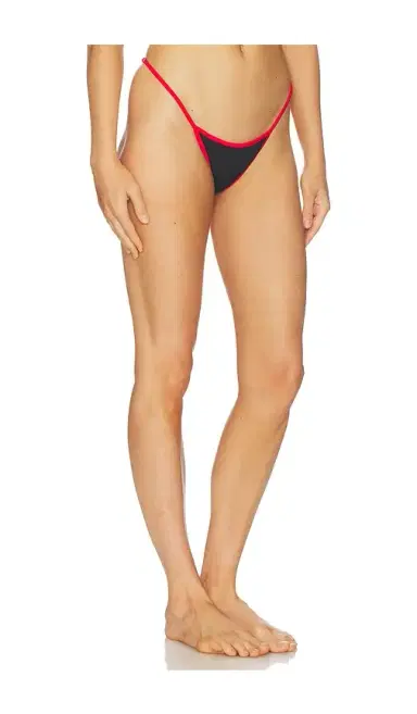 Leslie Amon Cerise Bikini Bottom Thong | Thumbnail 2