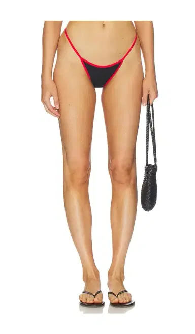 Leslie Amon Cerise Bikini Bottom Thong | Thumbnail 1