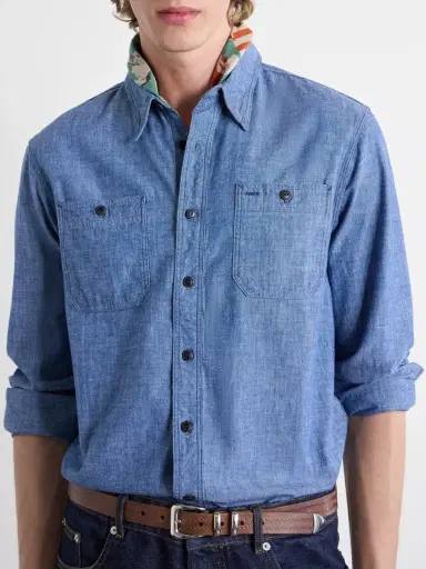 RRL Cameron Cotton-Chambray Shirt - Men | Thumbnail 5