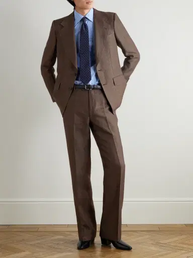 Husbands Wool and Linen-Blend Twill Suit Jacket - Men | Thumbnail 2 Husbands Wool and Linen-Blend Twill Suit Jacket - Men | Thumbnail 2