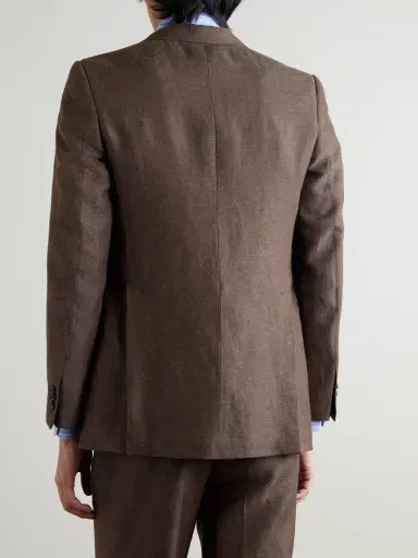 Husbands Wool and Linen-Blend Twill Suit Jacket - Men | Thumbnail 4 Husbands Wool and Linen-Blend Twill Suit Jacket - Men | Thumbnail 4