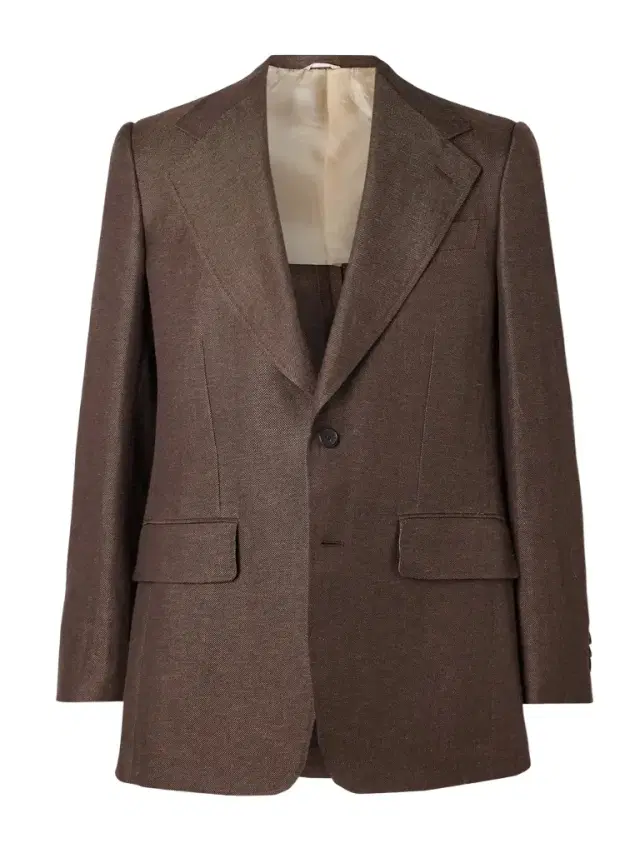 Wool and Linen-Blend Twill Suit Jacket - Men