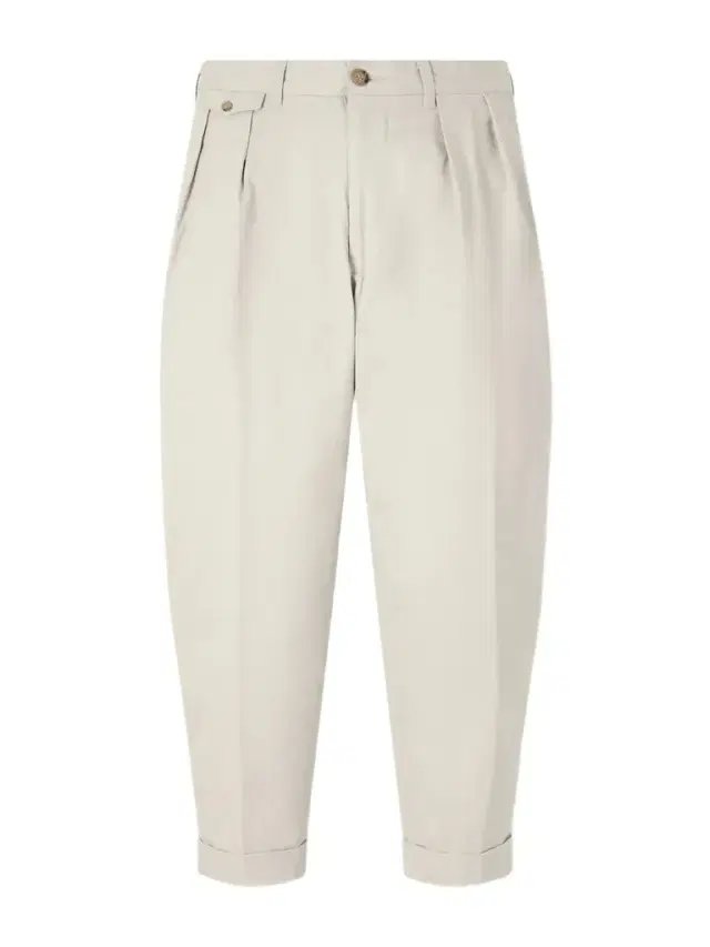 Tapered Pleated Cotton-Blend Twill Trousers - Men