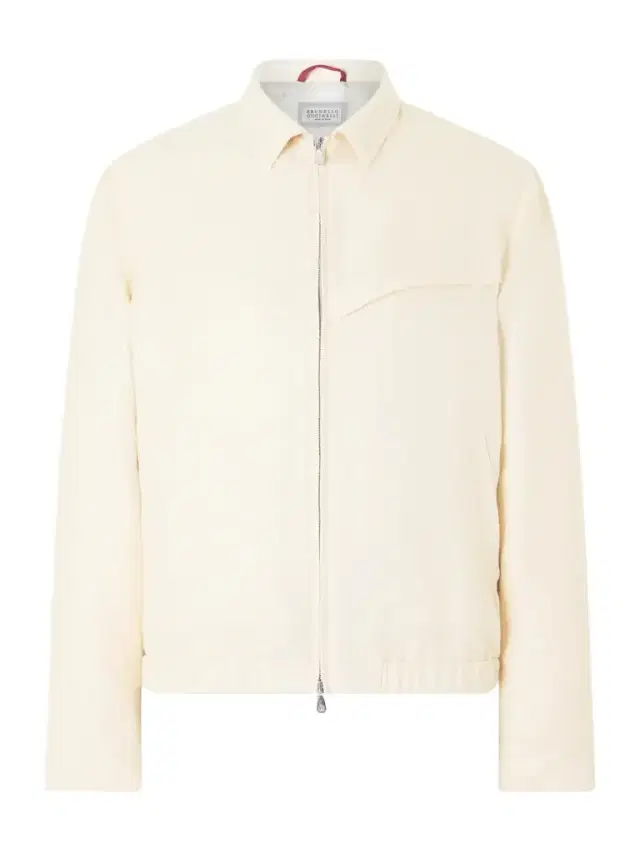 Herringbone Wool, Silk and Linen-Blend Blouson Jacket - Men