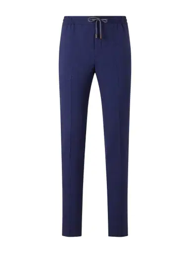 Slowear Tapered Pleated Virgin Wool, Silk and Linen-Blend Drawstring Trousers - Men | Thumbnail 1