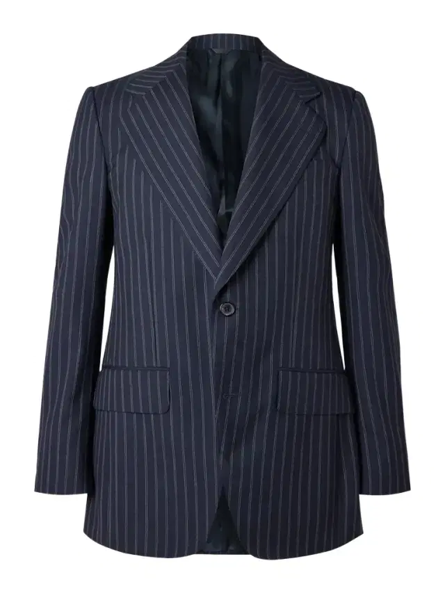 Husbands Pinstriped Wool Suit Jacket - Men