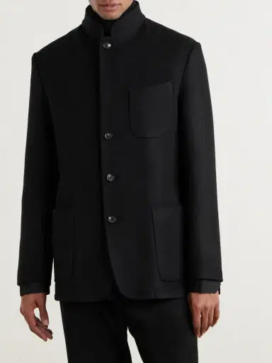 Saman Amel Nehru Wool Jacket - Men | Thumbnail 3