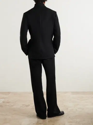 Saman Amel Nehru Wool Jacket - Men | Thumbnail 4