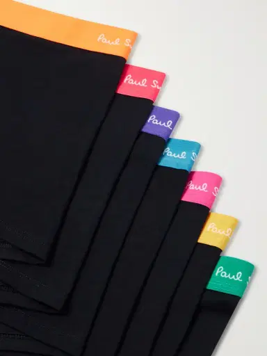 Paul Smith Three-Pack Stretch Organic Cotton-Blend Jersey Boxer Briefs - Men | Thumbnail 2