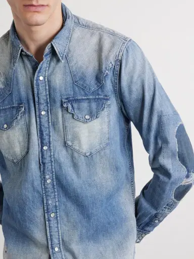 RRL Addington Denim Shirt - Men | Thumbnail 5 RRL Addington Denim Shirt - Men | Thumbnail 5