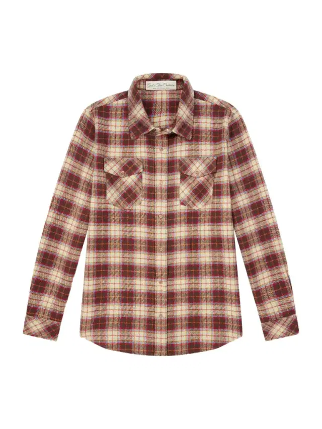 Saffron Checked Cashmere Shirt - Men