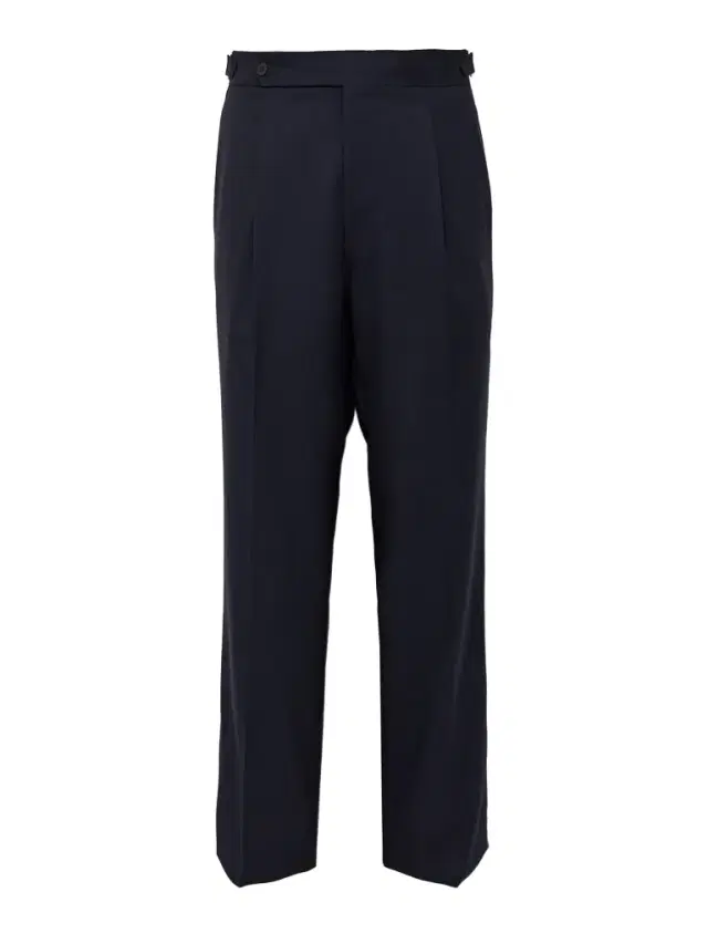 Straight-Leg Pleated Wool Trousers - Men