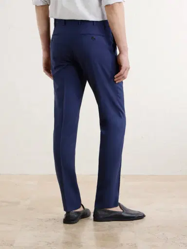 Slowear Straight-Leg Pleated Virgin Wool, Silk and Linen-Blend Trousers - Men | Thumbnail 4 Slowear Straight-Leg Pleated Virgin Wool, Silk and Linen-Blend Trousers - Men | Thumbnail 4