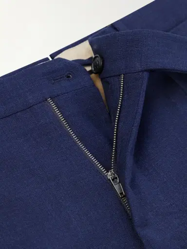 Slowear Straight-Leg Pleated Virgin Wool, Silk and Linen-Blend Trousers - Men | Thumbnail 6 Slowear Straight-Leg Pleated Virgin Wool, Silk and Linen-Blend Trousers - Men | Thumbnail 6