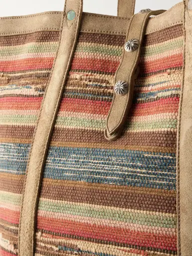 RRL Murphy Medium Suede-Trimmed Woven Cotton Tote Bag - Men | Thumbnail 5 RRL Murphy Medium Suede-Trimmed Woven Cotton Tote Bag - Men | Thumbnail 5