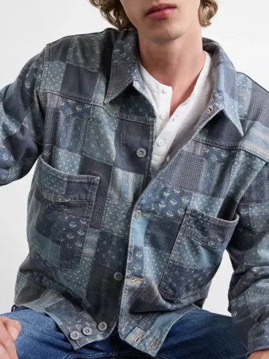 RRL Patchwork Cotton Jacket - Men | Thumbnail 5