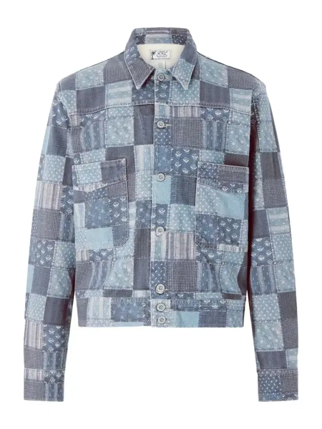 Patchwork Cotton Jacket - Men