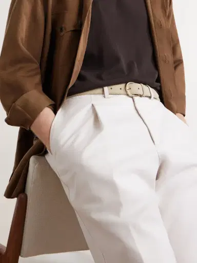 MORJAS 3cm Suede Belt - Men | Thumbnail 3