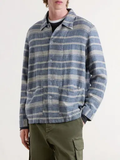 RRL Striped Linen Shirt - Men | Thumbnail 3