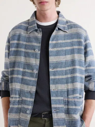 RRL Striped Linen Shirt - Men | Thumbnail 5