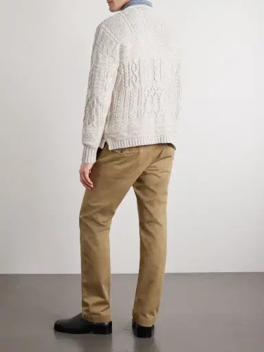 RRL Cable-Knit Cotton, Linen and Silk-Blend Sweater - Men | Thumbnail 4 RRL Cable-Knit Cotton, Linen and Silk-Blend Sweater - Men | Thumbnail 4