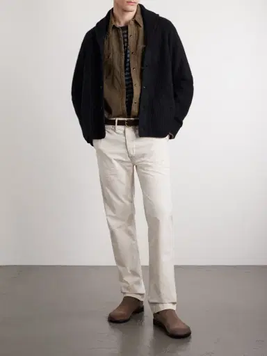 RRL Straight-Leg Paint-Splattered Cotton-Canvas Trousers - Men | Thumbnail 2 RRL Straight-Leg Paint-Splattered Cotton-Canvas Trousers - Men | Thumbnail 2