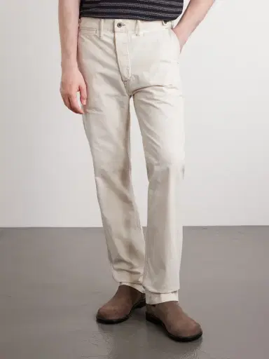 RRL Straight-Leg Paint-Splattered Cotton-Canvas Trousers - Men | Thumbnail 3 RRL Straight-Leg Paint-Splattered Cotton-Canvas Trousers - Men | Thumbnail 3