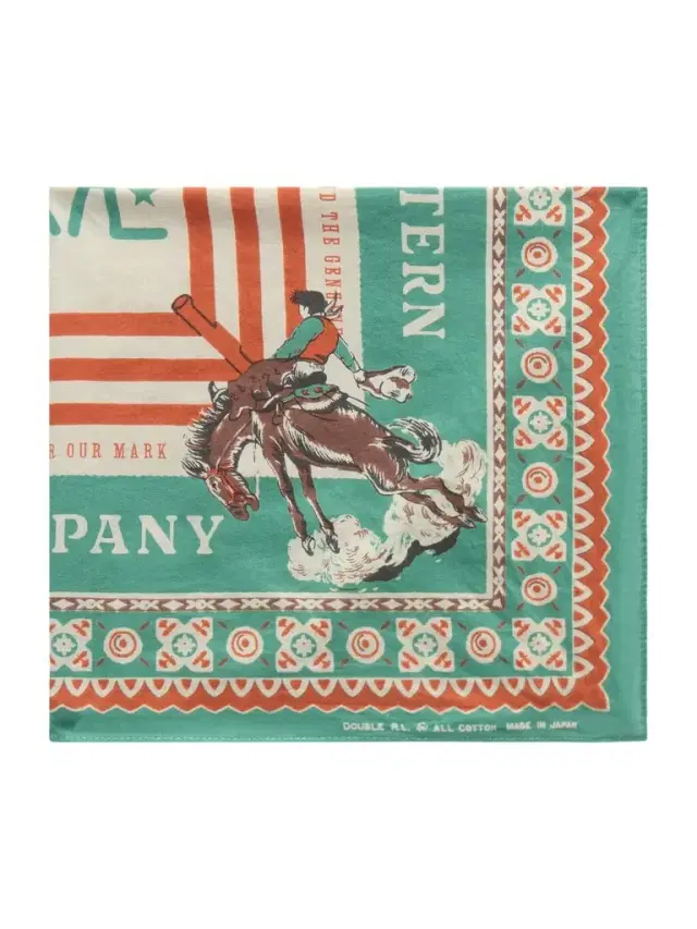 Western-Print Cotton Bandana - Men