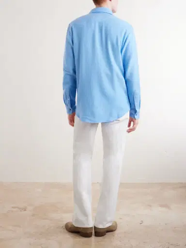 God’s True Cashmere Blue Lagoon Cashmere Shirt - Men | Thumbnail 4
