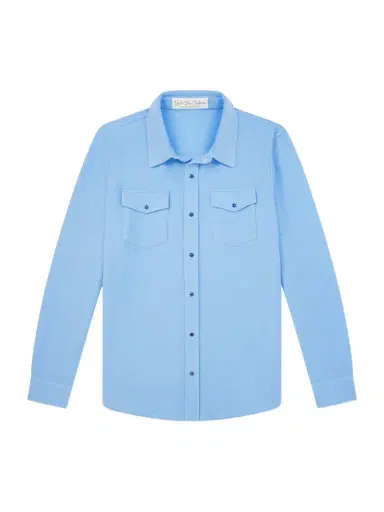 God’s True Cashmere Blue Lagoon Cashmere Shirt - Men | Thumbnail 1