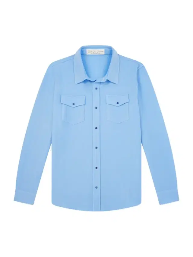 God's True Cashmere Blue Lagoon Cashmere Shirt - Men