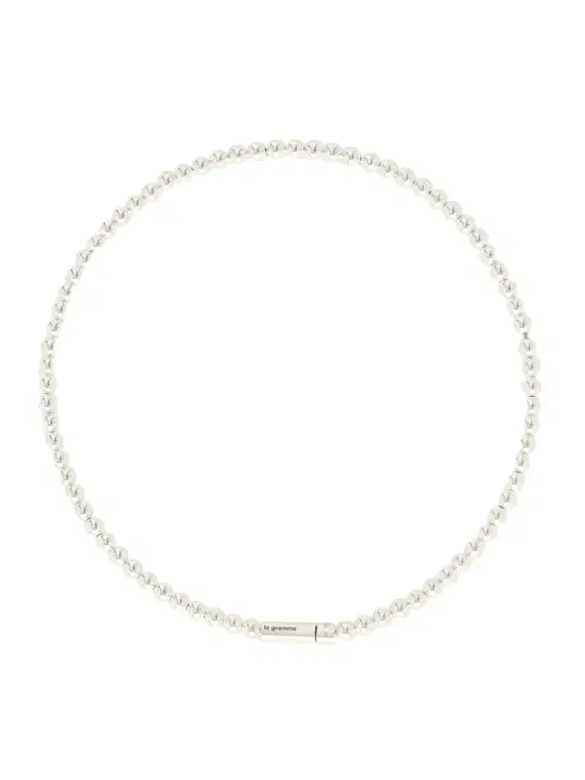 LE GRAMME 53g Beaded Sterling Silver Necklace - Men