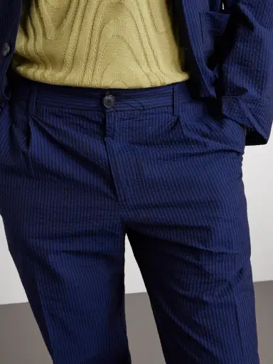 Portuguese Flannel Atlantico Straight-Leg Organic Cotton-Seersucker Trousers - Men | Thumbnail 5 Portuguese Flannel Atlantico Straight-Leg Organic Cotton-Seersucker Trousers - Men | Thumbnail 5