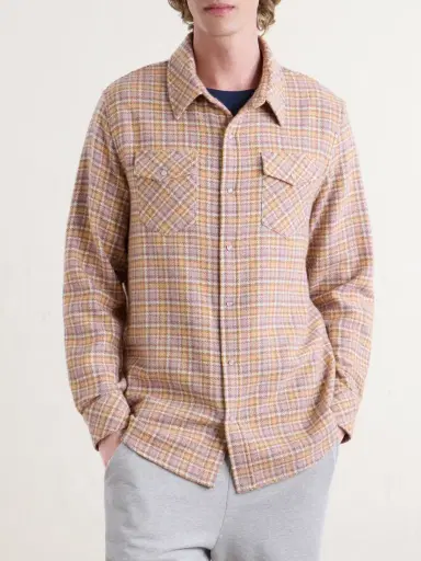 God’s True Cashmere Midnight Rose Checked Cashmere Shirt - Men | Thumbnail 3 God’s True Cashmere Midnight Rose Checked Cashmere Shirt - Men | Thumbnail 3