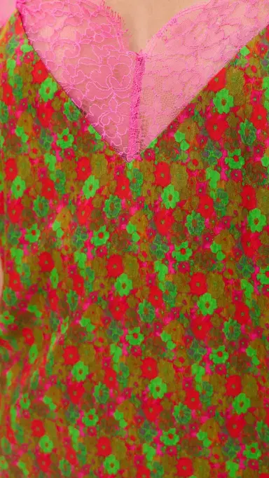 FRANÇOISE Layla Silk Top Floral Red 34 | Thumbnail 6