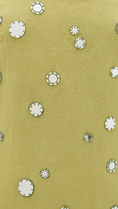 TANYA TAYLOR Barton Mirror Dress Lime Mist | Thumbnail 6 TANYA TAYLOR Barton Mirror Dress Lime Mist | Thumbnail 6