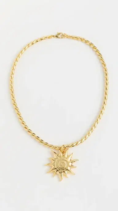 Martha Calvo Sol Necklace Gold One Size | Thumbnail 2