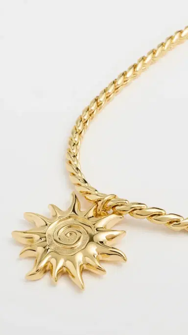 Martha Calvo Sol Necklace Gold One Size | Thumbnail 4