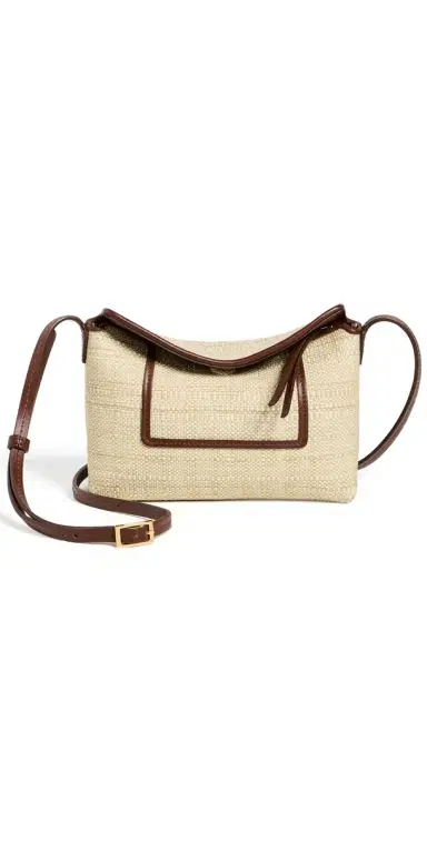 Wandler Penelope Slouch Mini Raffia Bag Beige Raffia One Size | Thumbnail 1 Wandler Penelope Slouch Mini Raffia Bag Beige Raffia One Size | Thumbnail 1