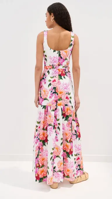 Borgo de Nor Davie Dress Peony Drip | Thumbnail 3