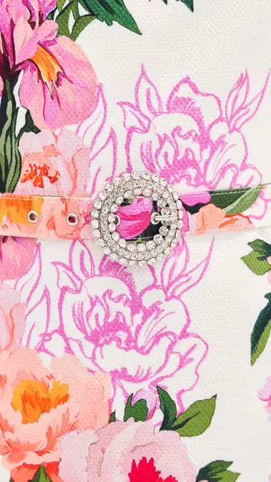 Borgo de Nor Davie Dress Peony Drip | Thumbnail 6